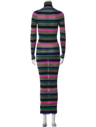 Emilio Pucci Striped Long Dress
