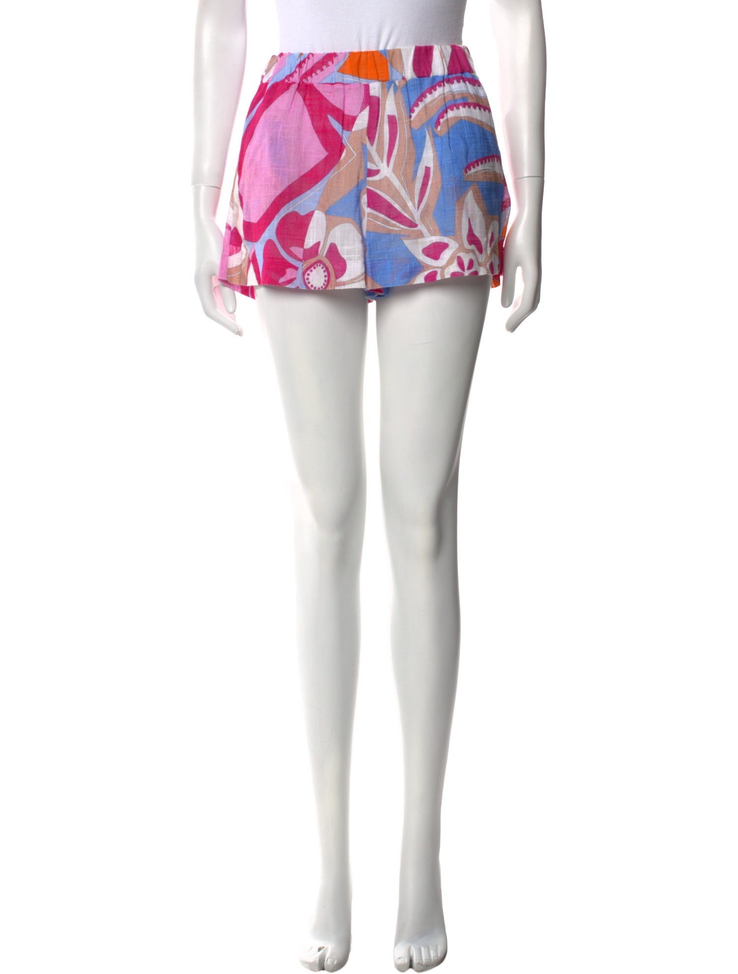 Emilio Pucci Floral Print Mini Shorts