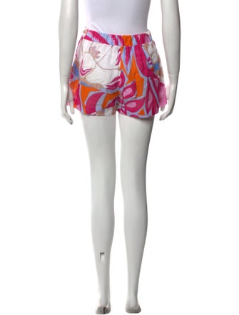 Emilio Pucci Floral Print Mini Shorts