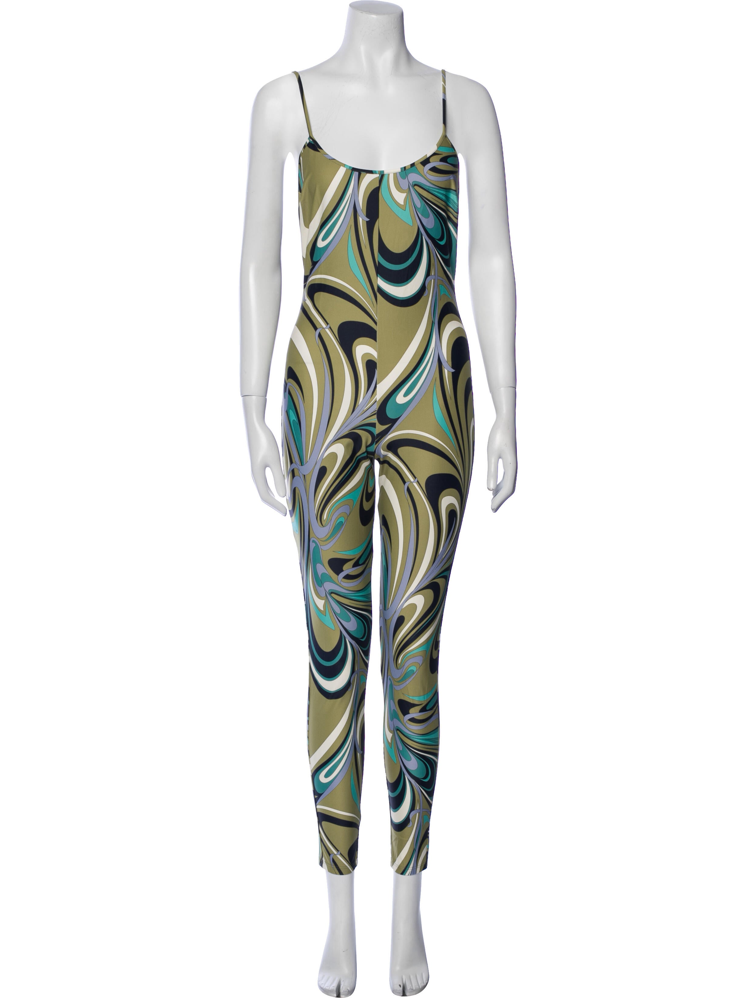 Emilio Pucci Printed Scoop Neck Jumpsuit w/ Tags