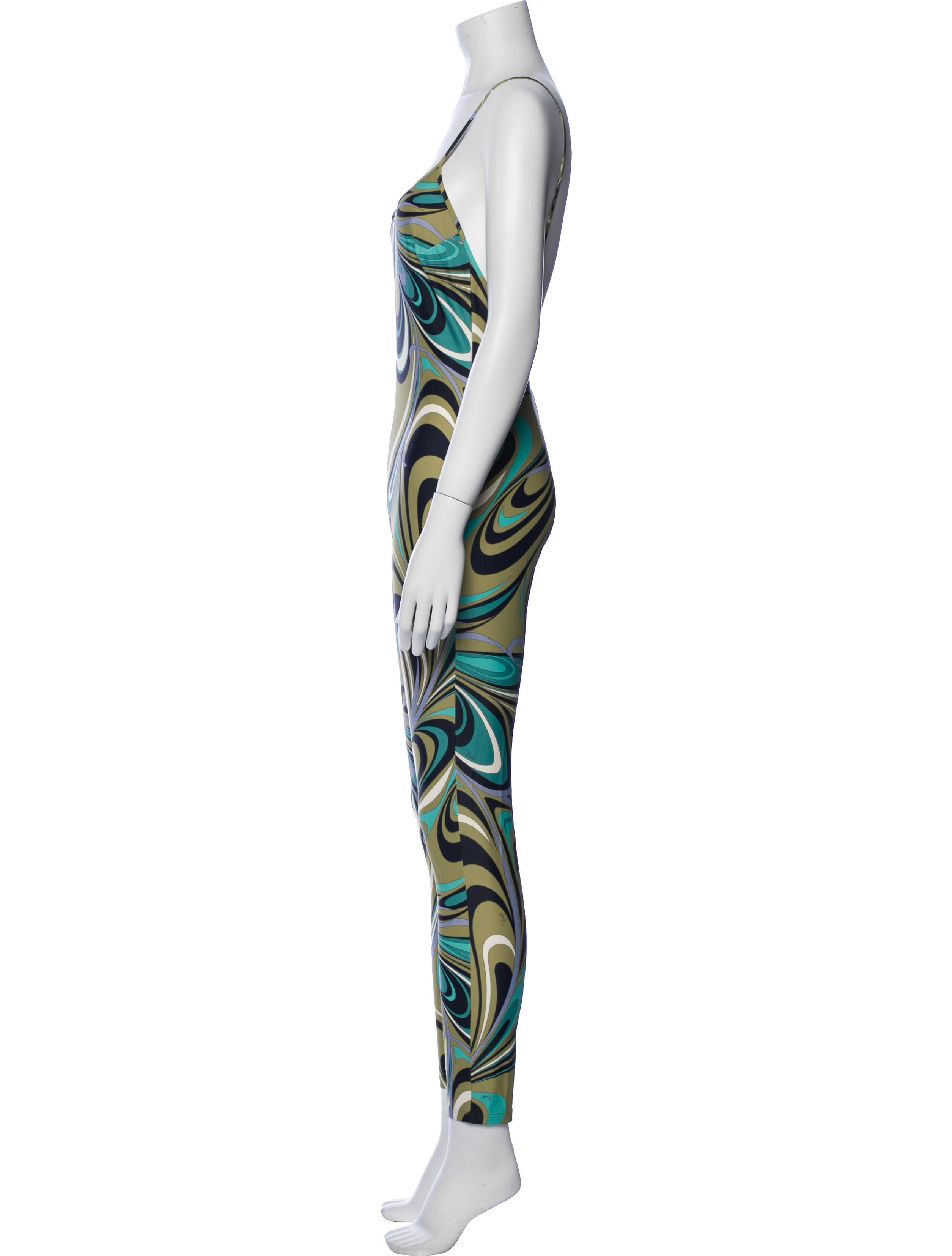Emilio Pucci Printed Scoop Neck Jumpsuit w/ Tags