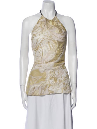 Emilio Pucci Paisley Print Halterneck Top