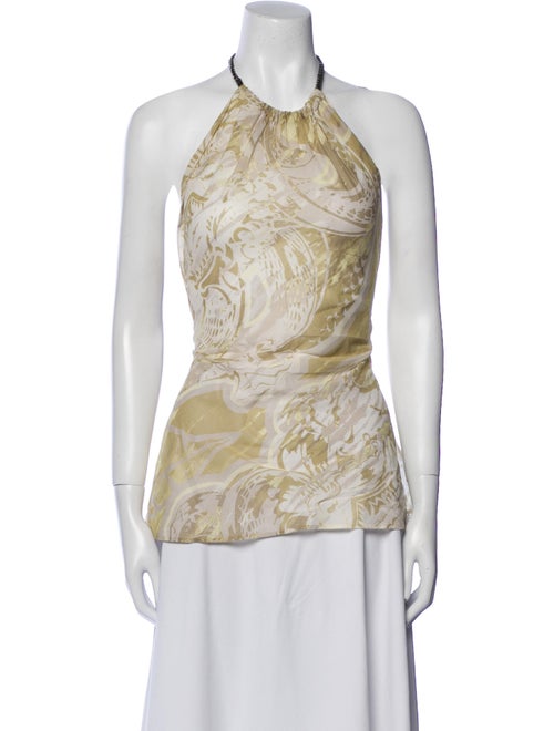 Emilio Pucci Paisley Print Halterneck Top