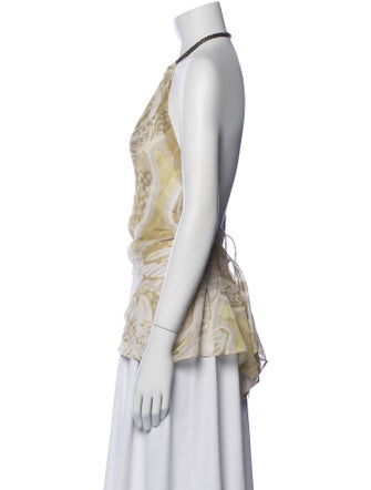 Emilio Pucci Paisley Print Halterneck Top