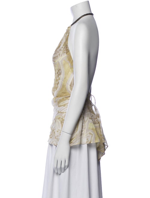 Emilio Pucci Paisley Print Halterneck Top