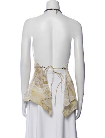 Emilio Pucci Paisley Print Halterneck Top