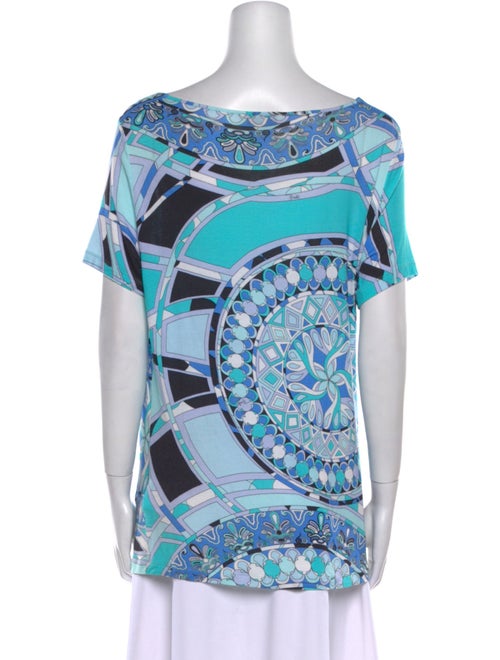Emilio Pucci Printed Cowl Neck Tunic