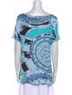 Emilio Pucci Printed Cowl Neck Tunic