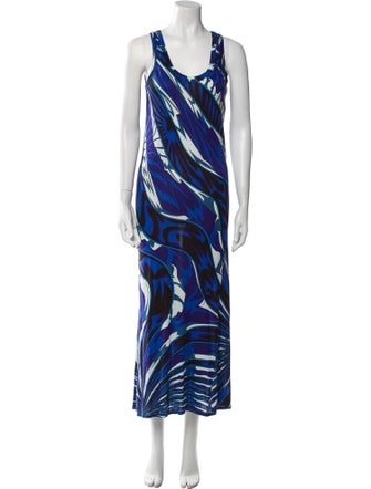 Emilio Pucci Printed Long Dress