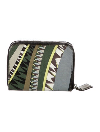 Emilio Pucci Leather Printed Wallet