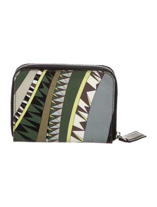 Emilio Pucci Leather Printed Wallet