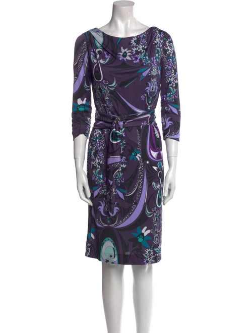 Emilio Pucci Printed Knee-Length Dress