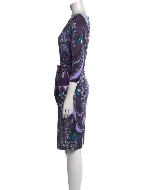 Emilio Pucci Printed Knee-Length Dress
