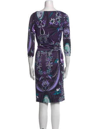 Emilio Pucci Printed Knee-Length Dress