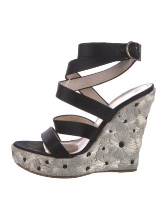 Emilio Pucci Leather Espadrilles