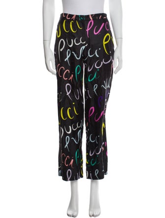Emilio Pucci Silk Wide Leg Pants