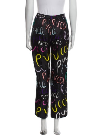 Emilio Pucci Silk Wide Leg Pants