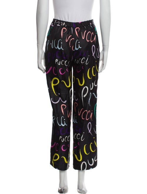Emilio Pucci Silk Wide Leg Pants