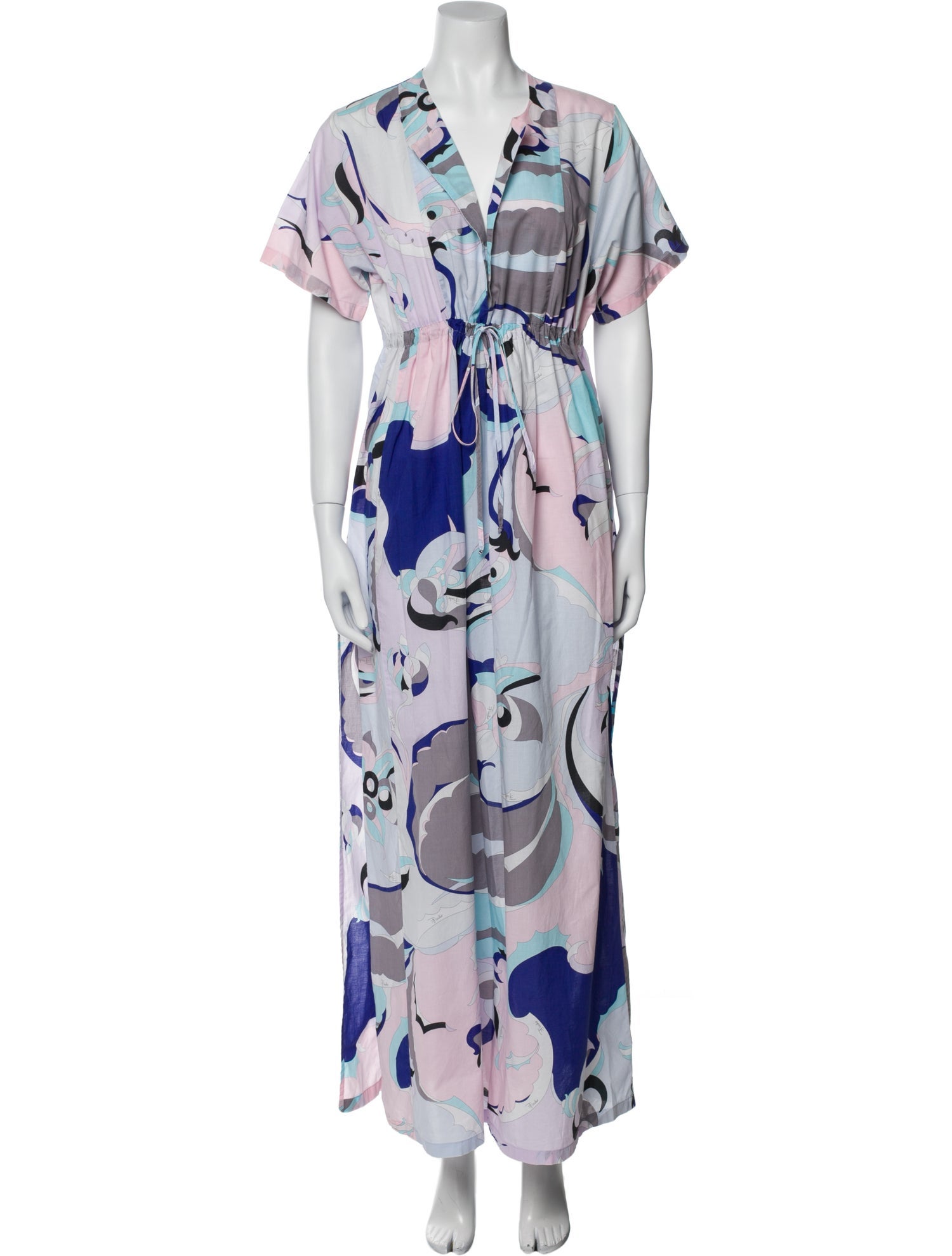 Emilio Pucci Floral Print Long Dress