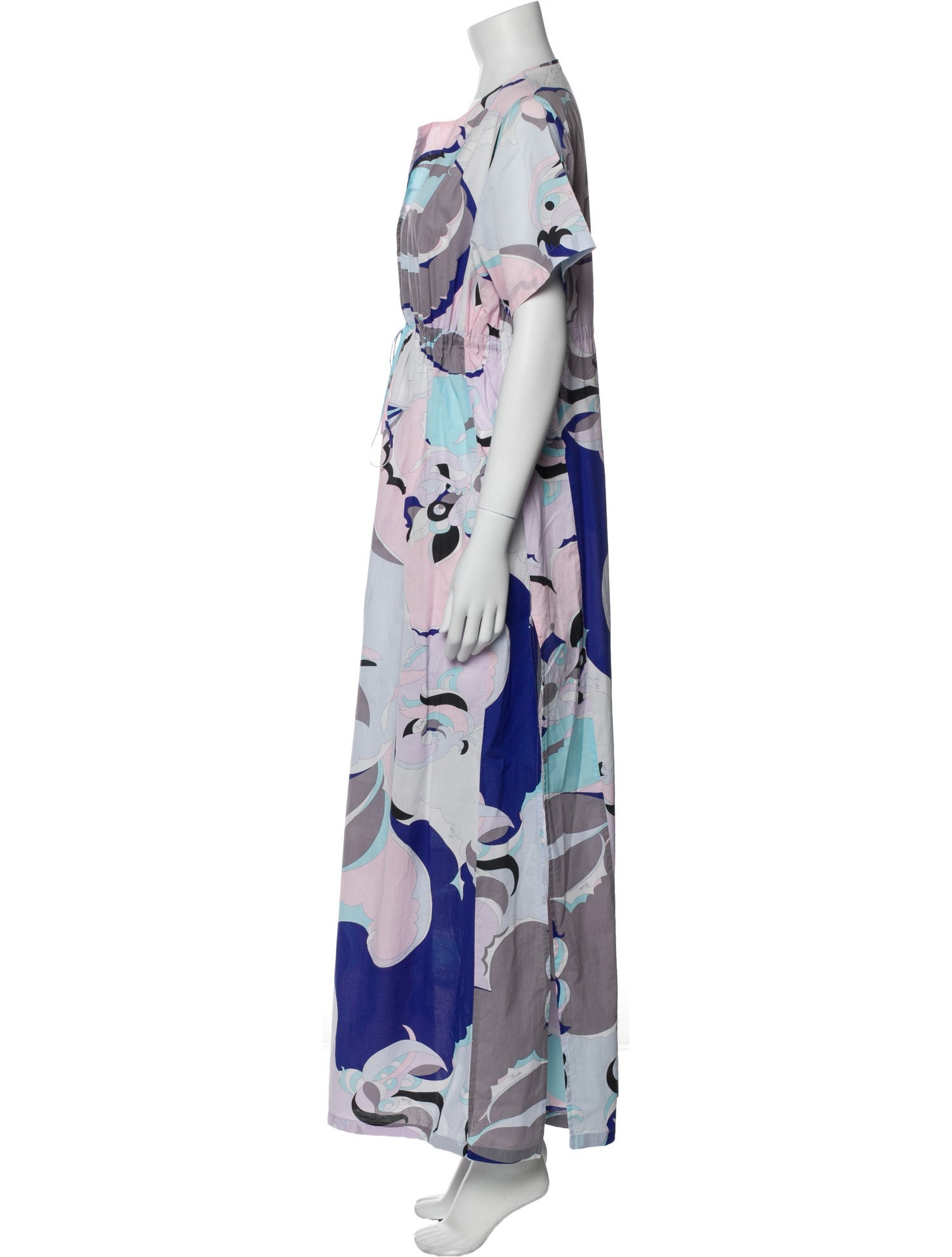 Emilio Pucci Floral Print Long Dress