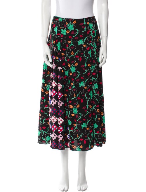 Emilio Pucci Floral Print Midi Length Skirt