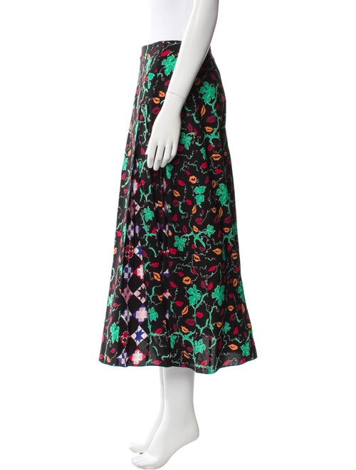 Emilio Pucci Floral Print Midi Length Skirt