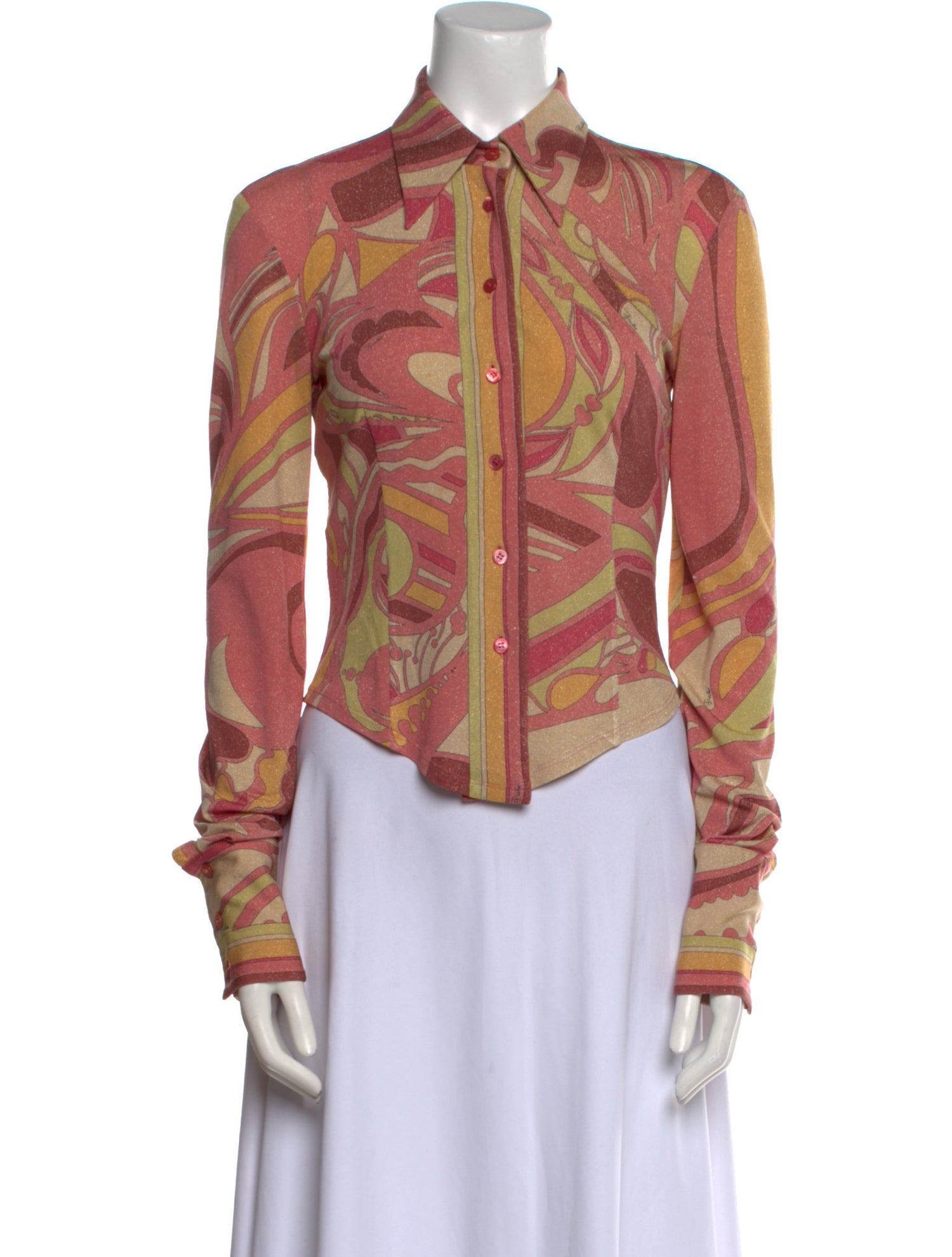 Emilio Pucci Vintage 2000's Button-Up Top