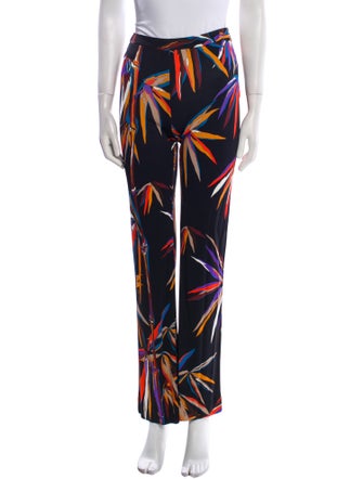 Emilio Pucci Silk Straight Leg Pants