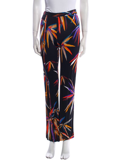 Emilio Pucci Silk Straight Leg Pants