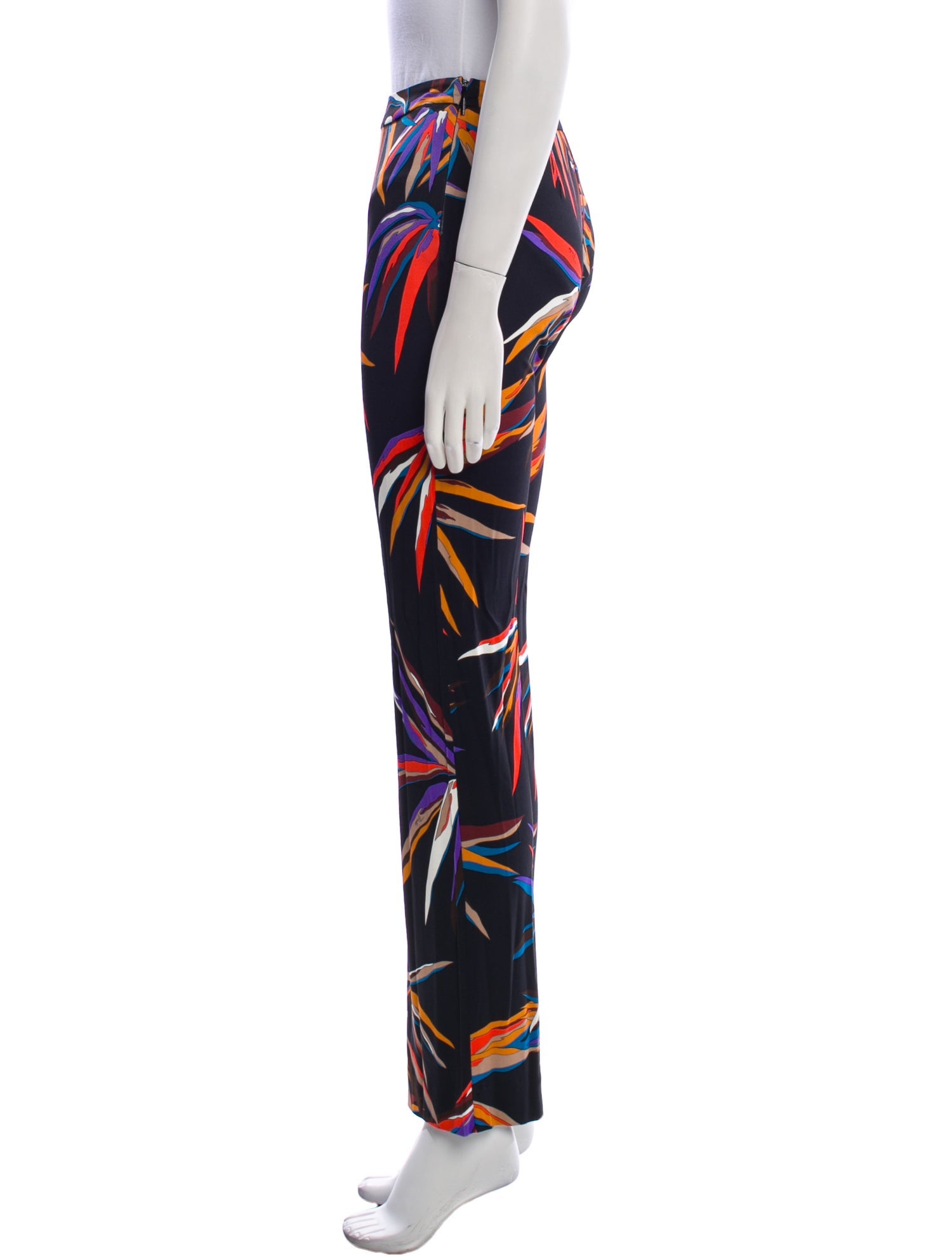 Emilio Pucci Silk Straight Leg Pants