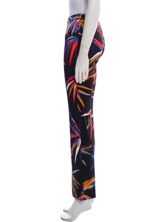 Emilio Pucci Silk Straight Leg Pants