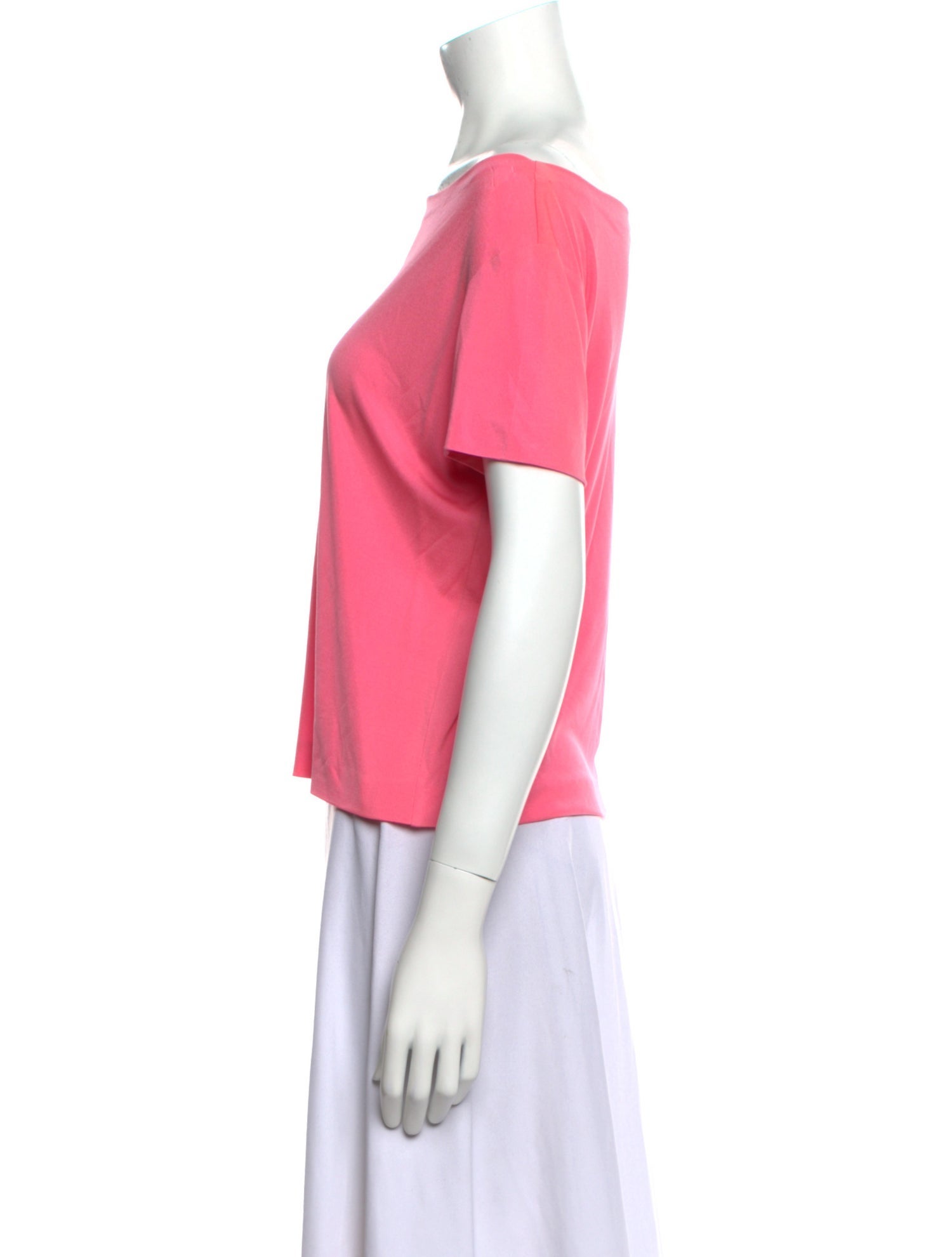Emilio Pucci Silk Bateau Neckline T-Shirt