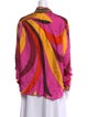 Emilio Pucci Silk Printed Button-Up Top