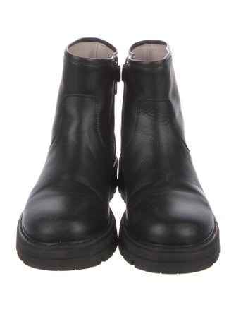 Emilio Pucci Leather Graphic Print Rain Boots