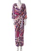 Emilio Pucci Printed V-Neck Jumpsuit