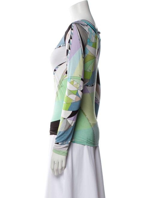 Emilio Pucci Printed V-Neck Top