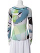Emilio Pucci Printed V-Neck Top