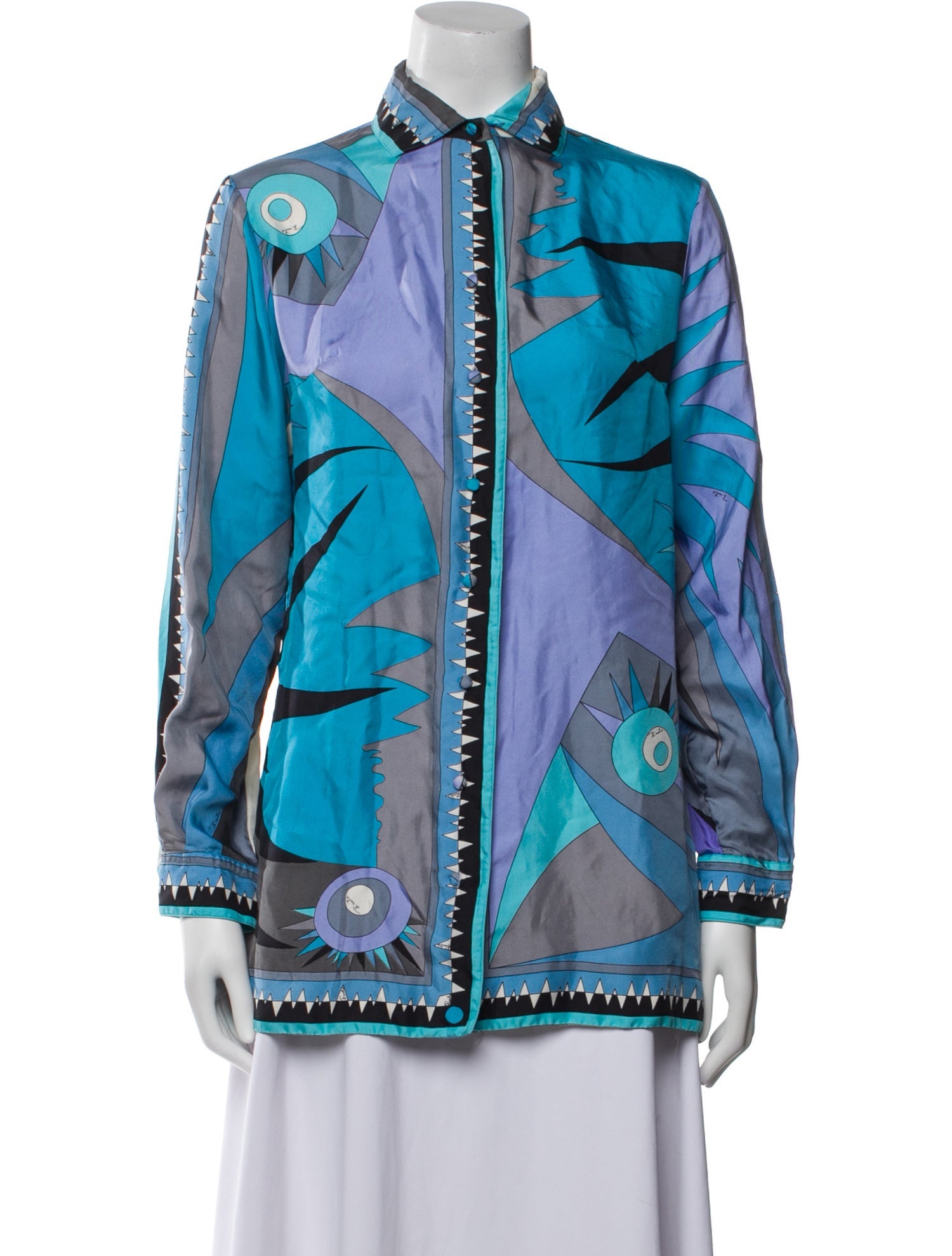 Emilio Pucci Vintage 1970's Button-Up Top