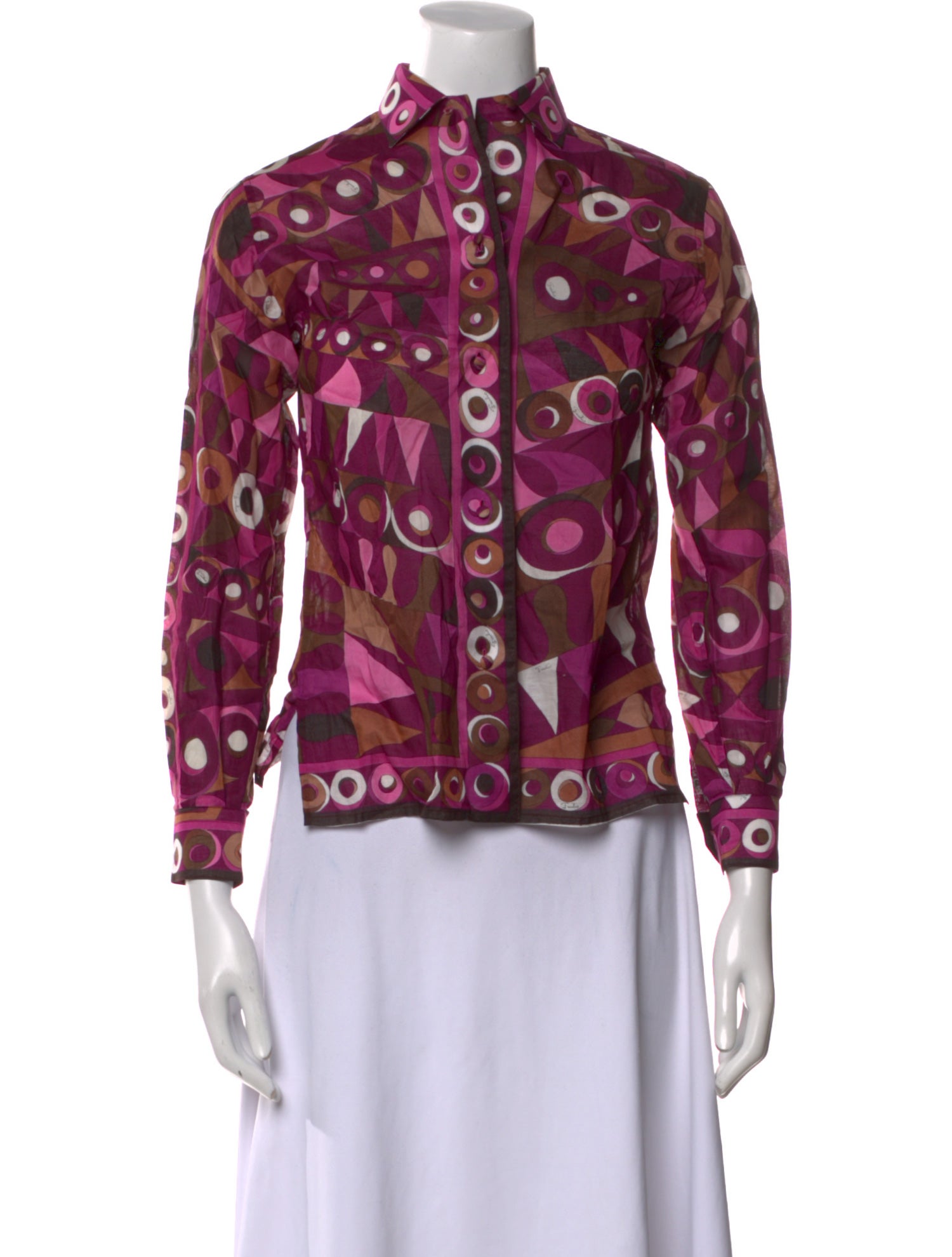 Emilio Pucci Vintage 1980's Button-Up Top