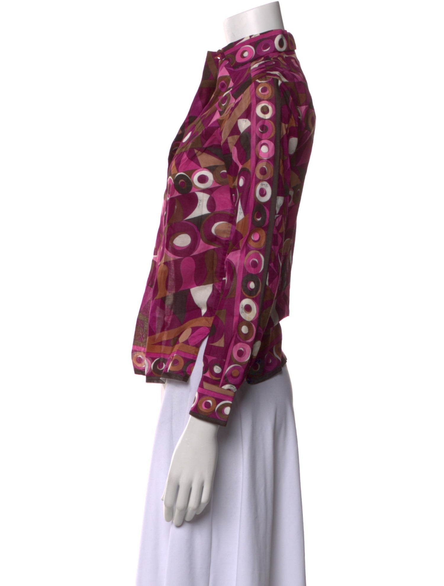 Emilio Pucci Vintage 1980's Button-Up Top
