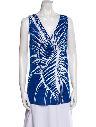 Emilio Pucci Printed V-Neck Tunic