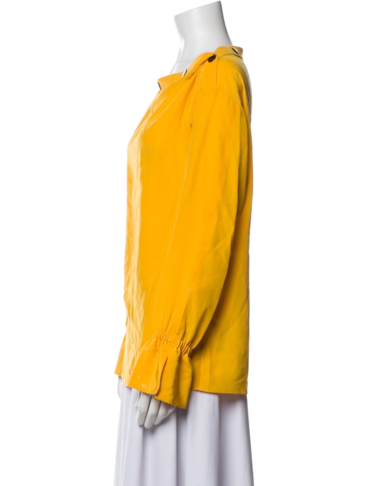 Emilio Pucci Silk Cowl Neck Blouse