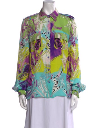 Emilio Pucci Silk Printed Blouse
