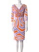 Emilio Pucci Printed Knee-Length Dress
