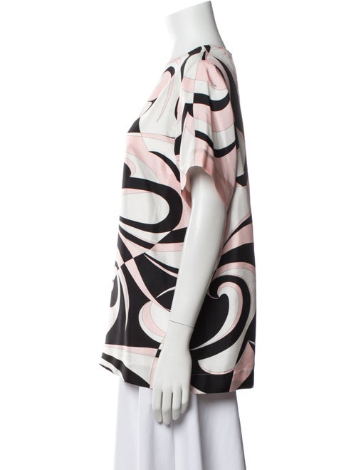 Emilio Pucci Silk Printed T-Shirt