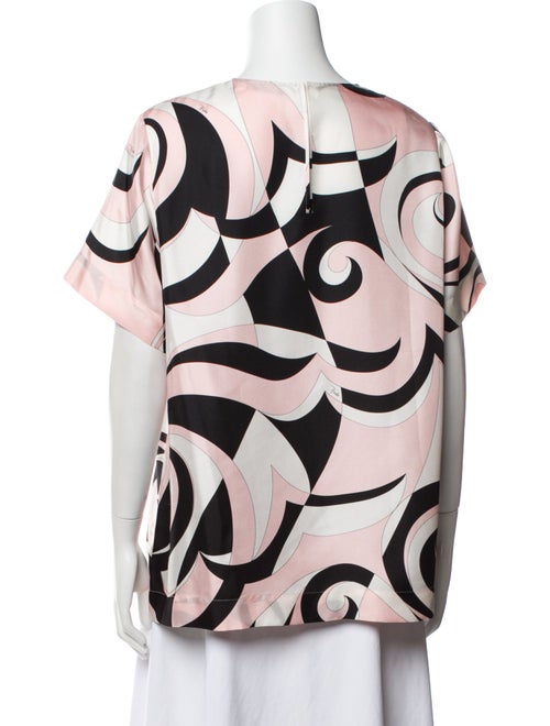 Emilio Pucci Silk Printed T-Shirt