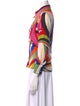 Emilio Pucci Printed Long Sleeve Button-Up Top