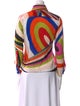 Emilio Pucci Printed Long Sleeve Button-Up Top