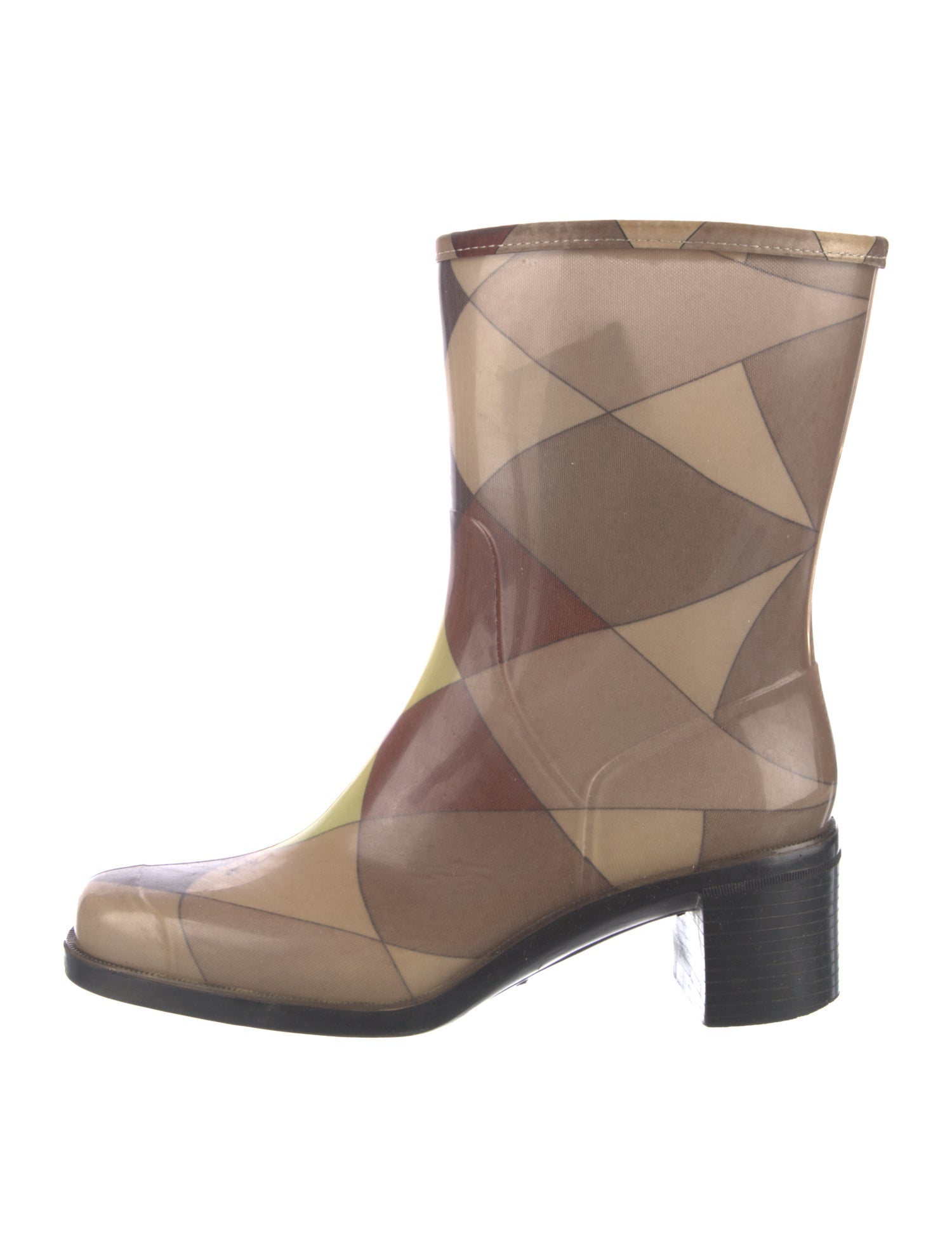 Emilio Pucci Rubber Printed Rain Boots