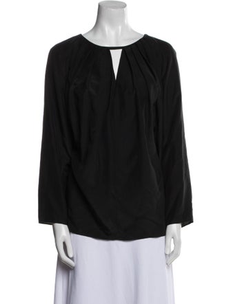 Emilio Pucci Silk V-Neck Blouse